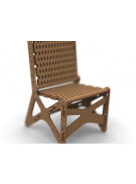 Intra απο ξύλο plywood 3mm-4mm πάχος - Διακοσμητική καρέκλα Δίασταση 30x30 cm Intraeaxys-eoxlrkgo