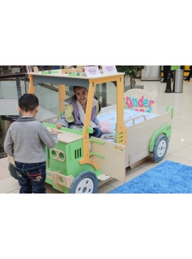 Intra απο ξύλο plywood 3mm-4mm πάχος - Κρεβάτι Pickup Truck For Kids Δίασταση 30x30 cm Intraeaxys-yon0dwy7