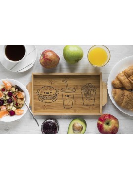 Intra απο ξύλο plywood 3mm-4mm πάχος - Διακοσμήσεις χαρακτικής με λέιζερ για δίσκους κουζίνας Δίασταση 30x30 cm Intraeaxys-eo20p037