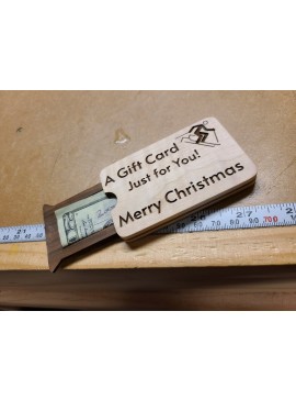 Intra απο ξύλο plywood 3mm-4mm πάχος - Θήκη χρημάτων για χριστουγεννιάτικη δωροκάρτα Δίασταση 30x30 cm Intraeaxys-078ygm4o