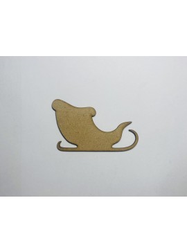 Intra απο ξύλο plywood 3mm-4mm πάχος - Ημιτελής ξύλινη χειροτεχνία σε σχήμα έλκηθρου Santa Δίασταση 30x30 cm Intraeaxys-joed4p91