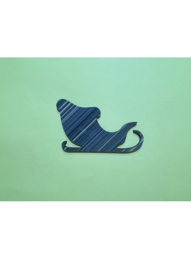 Intra απο ξύλο plywood 3mm-4mm πάχος - Χριστουγεννιάτικη Χριστουγεννιάτικη διακόσμηση με έλκηθρο Άγιου Βασίλη ημιτελή ξύλινη διακόσμηση Δίασταση 30x30 cm Intraeaxys-eo0qekg1