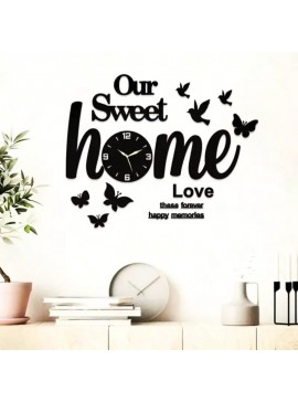 Intra απο ξύλο plywood 3mm-4mm πάχος - Το γλυκό μας ρολόι τοίχου για το σπίτι Δίασταση 40x50 cm Intraeaxys-0784mxqo