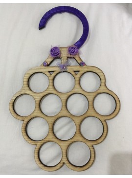 Intra απο ξύλο plywood 3mm-4mm πάχος - Κρεμάστρα Φουλάρι Θήκη οργάνωσης κασκόλ Δίασταση 30x30 cm Intraeaxys-m1d6pve7