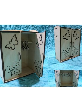 Intra απο ξύλο plywood 3mm-4mm πάχος - Ντουλάπα με κρεμάστρα πρότυπο ξύλινων επίπλων Δίασταση 30x30 cm Intraeaxys-zo9ykzy7