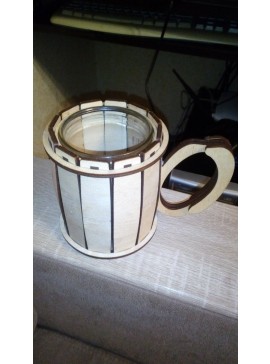 Intra απο ξύλο plywood 3mm-4mm πάχος - Ποτηροθήκη Δίασταση 30x30 cm Intraeaxys-yon06ep7