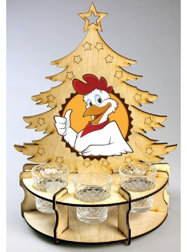 Intra απο ξύλο plywood 3mm-4mm πάχος - Γυάλινο ποτηροθήκη κρασιού Δίασταση 30x30 cm Intraeaxys-p7y4gr7q