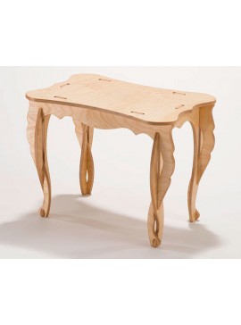 Intra απο ξύλο plywood 3mm-4mm πάχος - Επίπεδη συσκευασία Τραπεζάκι σαλονιού Δίασταση 30x30 cm Intraeaxys-lopqe5k7