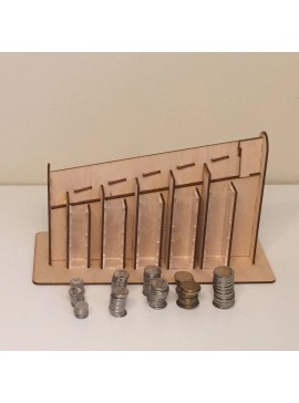 Intra απο ξύλο plywood 3mm-4mm πάχος - Καναδικός Διαλογέας νομισμάτων Δίασταση 30x30 cm Intraeaxys-zo9ydvy7