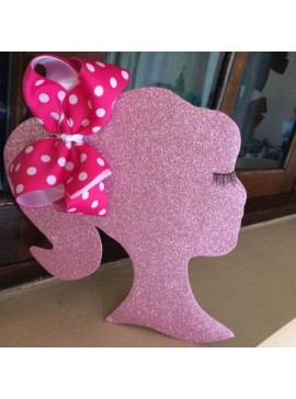 Intra απο ξύλο plywood 3mm-4mm πάχος - Φιόγκος μαλλιών Οθόνη Barbie Μαλλιά Φιόγκος Επίδειξη Barbie Stand για Φιόγκους μαλλιών Δίασταση 30x30 cm Intraeaxys-d1l5mjz7