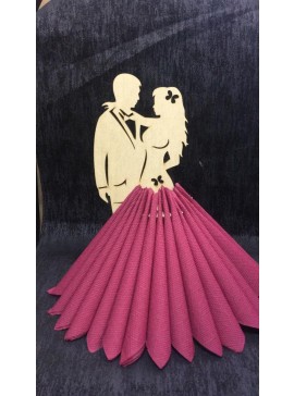 Intra απο ξύλο plywood 3mm-4mm πάχος - Ζευγάρι Χαρτοθήκη χαρτοπετσέτας για τραπεζαρία Δίασταση 30x30 cm Intraeaxys-078yl5mo