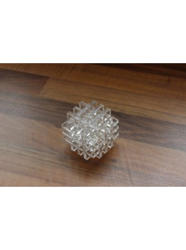 Intra απο ξύλο plywood 3mm-4mm πάχος - Burr Criss Cross Cube Puzzle Burr Box Puzzle Δίασταση 30x30 cm Intraeaxys-r1z23dn1