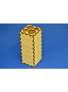 Intra απο ξύλο plywood 3mm-4mm πάχος - Μολυβοθήκη με εισαγωγικά Δίασταση 30x30 cm Intraeaxys-eo4y49do