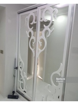 Intra απο ξύλο plywood 3mm-4mm πάχος - Σχεδιασμός πόρτας ντουλάπας Δίασταση 30x30 cm Intraeaxys-51rr65v1