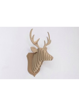 Intra απο ξύλο plywood 3mm-4mm πάχος - Κρεμάστρα τοίχου κεφαλιού από χαρτόνι Δίασταση 30x30 cm Intraeaxys-lopq0p67