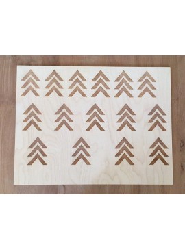 Intra απο ξύλο plywood 3mm-4mm πάχος - Διακόσμηση πινακίδας βέλους Δίασταση 30x30 cm Intraeaxys-6o3884k1
