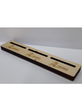 Intra απο ξύλο plywood 3mm-4mm πάχος - Θήκη επαγγελματικής κάρτας με τρία διαμερίσματα Δίασταση 30x30 cm Intraeaxys-51rrg301