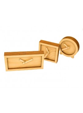 Intra απο ξύλο plywood 3mm-4mm πάχος - Ξύλινο Επιτραπέζιο Ρολόι Ξύλινο Ρολόι Για Αυτόν Δίασταση 30x30 cm Intraeaxys-r1z2dxn1
