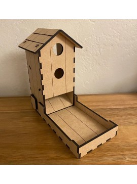 Intra απο ξύλο plywood 3mm-4mm πάχος - Wingspan Bird Feeder Dice Tower Δίασταση 30x30 cm Intraeaxys-lopqxl67
