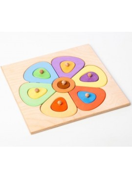 Intra απο ξύλο plywood 3mm-4mm πάχος - Montessori Early Educational Toy Learning Color Baby Kids Παιχνίδι ταξινόμησης σχημάτων Δίασταση 30x30 cm Intraeaxys-6o3y3g37