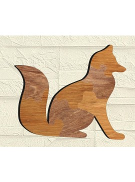 Intra απο ξύλο plywood 3mm-4mm πάχος - Παζλ Fox Δίασταση 30x30 cm Intraeaxys-51rrjvr1