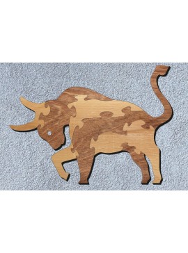 Intra απο ξύλο plywood 3mm-4mm πάχος - Ταύρος παζλ Δίασταση 30x30 cm Intraeaxys-joedz0n1