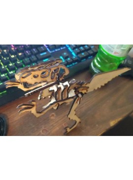 Intra απο ξύλο plywood 3mm-4mm πάχος - Velociraptor Δίασταση 30x30 cm Intraeaxys-ro6dqmm7