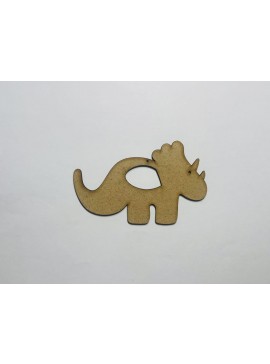 Intra απο ξύλο plywood 3mm-4mm πάχος - Ξύλο Triceratops Σχήμα κοπής Δίασταση 30x30 cm Intraeaxys-pok36587