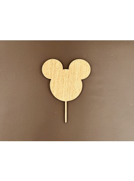 Intra απο ξύλο plywood 3mm-4mm πάχος - Κενό κάλυμμα κέικ Μίκυ Μάους Δίασταση 30x30 cm Intraeaxys-078ynnmo