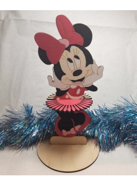 Intra απο ξύλο plywood 3mm-4mm πάχος - Θήκη χαρτοπετσέτας Disney Minnie Mouse Δίασταση 30x30 cm Intraeaxys-eo0qxdg1