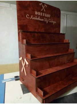 Intra απο ξύλο plywood 3mm-4mm πάχος - Πτυσσόμενη βάση οθόνης Δίασταση 30x30 cm Intraeaxys-joedyk61