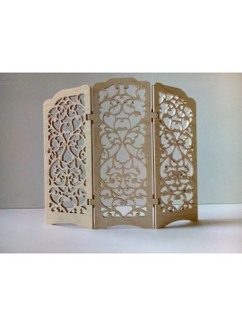 Intra απο ξύλο plywood 3mm-4mm πάχος - Διακοσμητική αναδιπλούμενη οθόνη Δίασταση 30x30 cm Intraeaxys-ro6yvj27