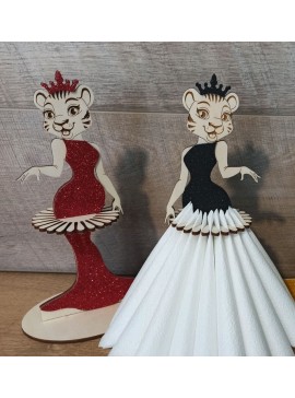 Intra απο ξύλο plywood 3mm-4mm πάχος - Θήκη χαρτοπετσέτας Tigre Decor Tiger Δίασταση 30x30 cm Intraeaxys-pok3gx87