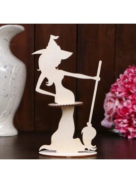 Intra απο ξύλο plywood 3mm-4mm πάχος - Θήκη χαρτοπετσέτας μαγισσών Halloween Decor Δίασταση 30x30 cm Intraeaxys-qommg6ko