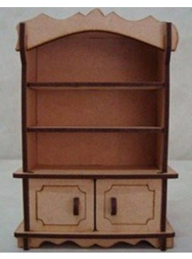 Intra απο ξύλο plywood 3mm-4mm πάχος - Ντουλάπα για κουκλόσπιτο με ράφια και συρτάρια Δίασταση 30x30 cm Intraeaxys-91j8dz5o