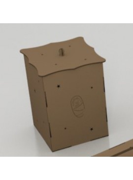 Intra απο ξύλο plywood 3mm-4mm πάχος - Σκουπιδοτενεκέ Παιχνίδι μωρού για νήπια Mdf 3mm Δίασταση 30x30 cm Intraeaxys-qomm8eko