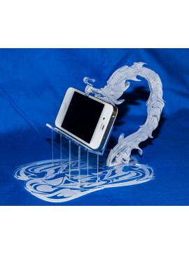 Intra απο ξύλο plywood 3mm-4mm πάχος - Θήκη τηλεφώνου Dragon Δίασταση 30x30 cm Intraeaxys-pok3emk7