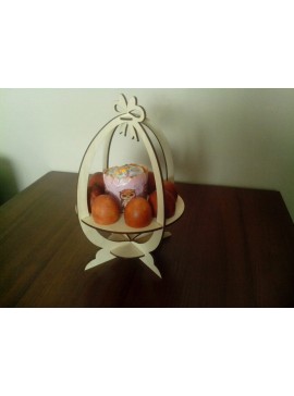 Intra απο ξύλο plywood 3mm-4mm πάχος - Ξύλινη Πασχαλινή Αυγοθήκη Δίασταση 30x30 cm Intraeaxys-6o3yqrp7