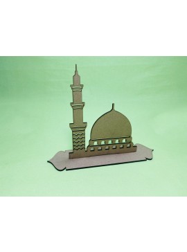 Intra απο ξύλο plywood 3mm-4mm πάχος - Masjid Nabawi Ξύλινη ισλαμική διακόσμηση δώρου Δίασταση 30x30 cm Intraeaxys-lopqxp57