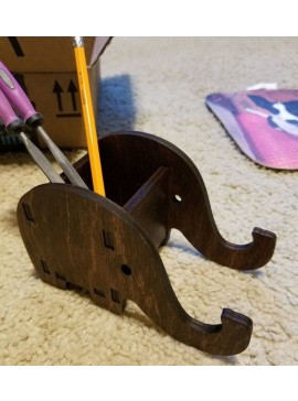 Intra απο ξύλο plywood 3mm-4mm πάχος - Θήκη για στυλό βάσης τηλεφώνου Elephant 6mm Δίασταση 30x30 cm Intraeaxys-ro6y5m27