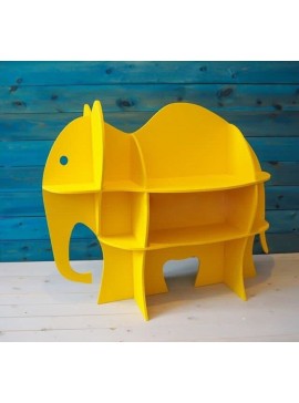 Intra απο ξύλο plywood 3mm-4mm πάχος - Έπιπλα Ράφι Βιβλίου Ελέφαντα για Βρεφικό Παιδικό Δωμάτιο Δίασταση 30x30 cm Intraeaxys-m1d6v0l7