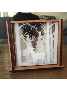 Intra απο ξύλο plywood 3mm-4mm πάχος - Ακρυλικά σουβέρ Shadowbox Δίασταση 30x30 cm Intraeaxys-lopq0lk7