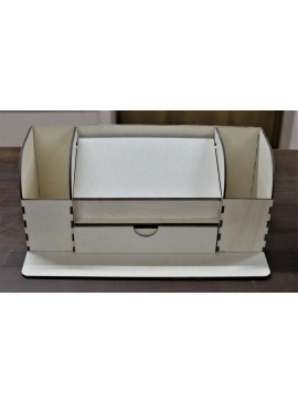 Intra απο ξύλο plywood 3mm-4mm πάχος - Οργανωτής γραφείου με συρτάρι Δίασταση 30x30 cm Intraeaxys-lopqdyk7