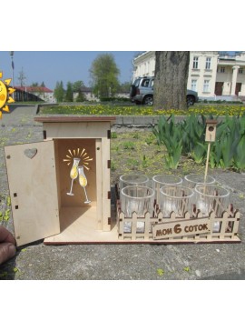 Intra απο ξύλο plywood 3mm-4mm πάχος - Γυάλινη θήκη мои 6 соток 4mm Δίασταση 30x30 cm Intraeaxys-joed3r81