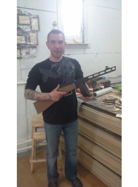 Intra απο ξύλο plywood 3mm-4mm πάχος - Υποπολυβόλο PPSh-41 Δίασταση 30x30 cm Intraeaxys-lopqnrk7
