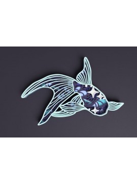 Intra απο ξύλο plywood 3mm-4mm πάχος - Goldfish Layered Art Δίασταση 30x30 cm Intraeaxys-qommlr5o