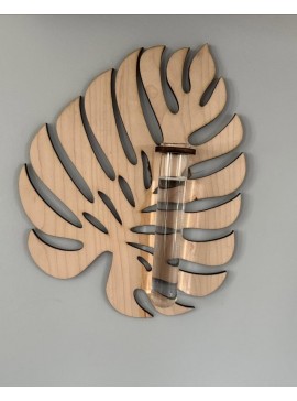 Intra απο ξύλο plywood 3mm-4mm πάχος - Σταθμός πολλαπλασιασμού φυτών, Δώρο για τον λάτρη των φυτών, Επιτοίχιο βάζο για μοσχεύματα φυτών, υδροπονικό βάζο Δίασταση 30x30 cm Intraeaxys-eo24yw31