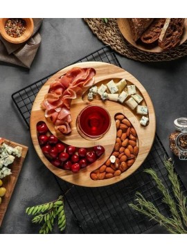 Intra απο ξύλο plywood 3mm-4mm πάχος - Ξύλινη στρογγυλή πλάκα τομής Menazhnitsa για Ξηρούς καρπούς Φρούτα Δίασταση 30x30 cm Intraeaxys-eo4qxgg7