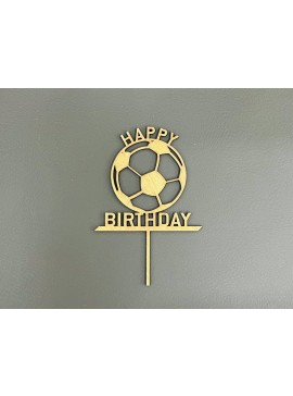 Intra απο ξύλο plywood 3mm-4mm πάχος - Ποδοσφαιρικό Cake Topper Δίασταση 30x30 cm Intraeaxys-lopq0r37