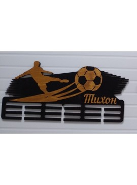 Intra απο ξύλο plywood 3mm-4mm πάχος - Κάτοχος μεταλλίων ποδοσφαίρου επίδειξης μεταλλίων ποδοσφαίρου Δίασταση 30x30 cm Intraeaxys-r7vm46z7